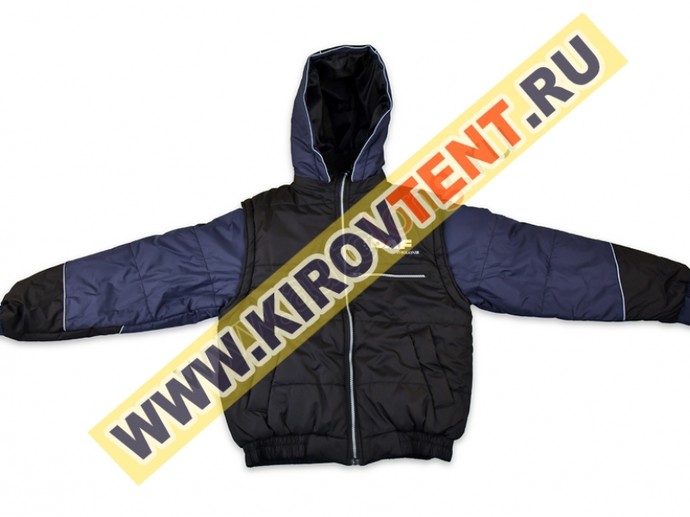Куртка комбин. с вышивкой DAF (48, Синий)