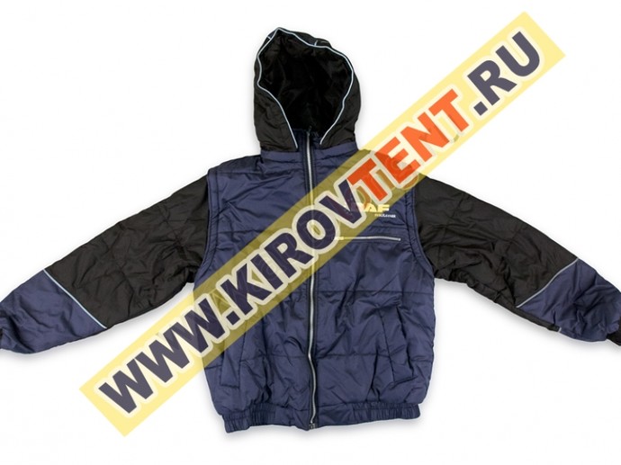 Куртка комбин. с вышивкой DAF (52, Синий)