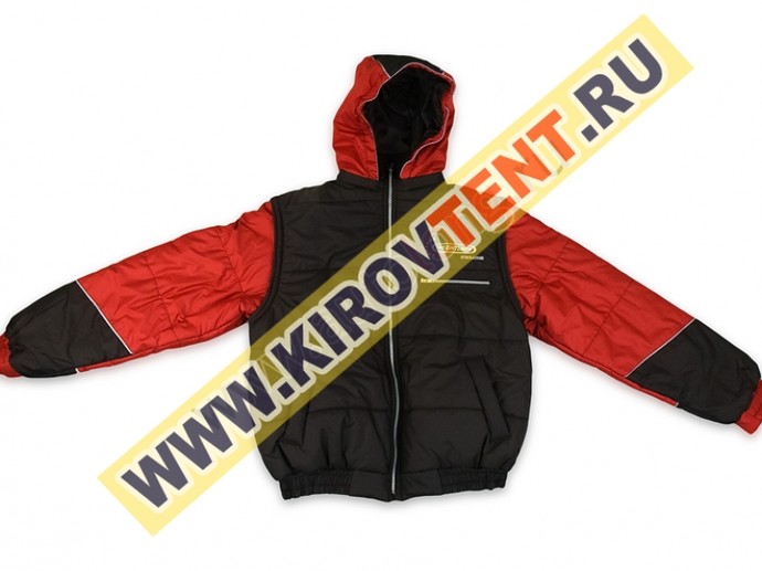 Куртка комбин. с вышивкой FREIGHTLINER (48, красные)