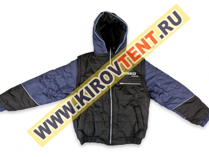 Куртка комбин. с вышивкой RENAULT (58, Синий)