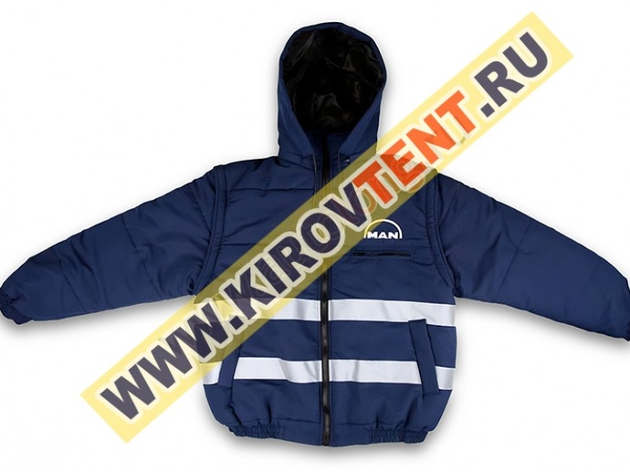 Куртка мужская утепленная (с логотипом MAN / светоотражающая) 3XL